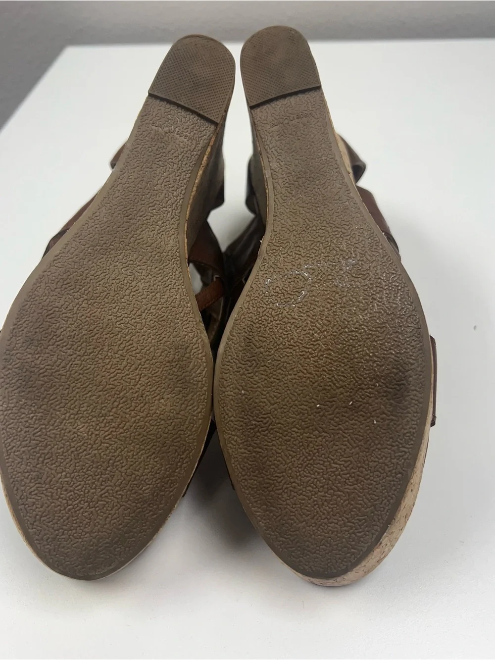 Report Women’s Cinnamon Brown Wedges Platform Y2K Sandal Size 9.5